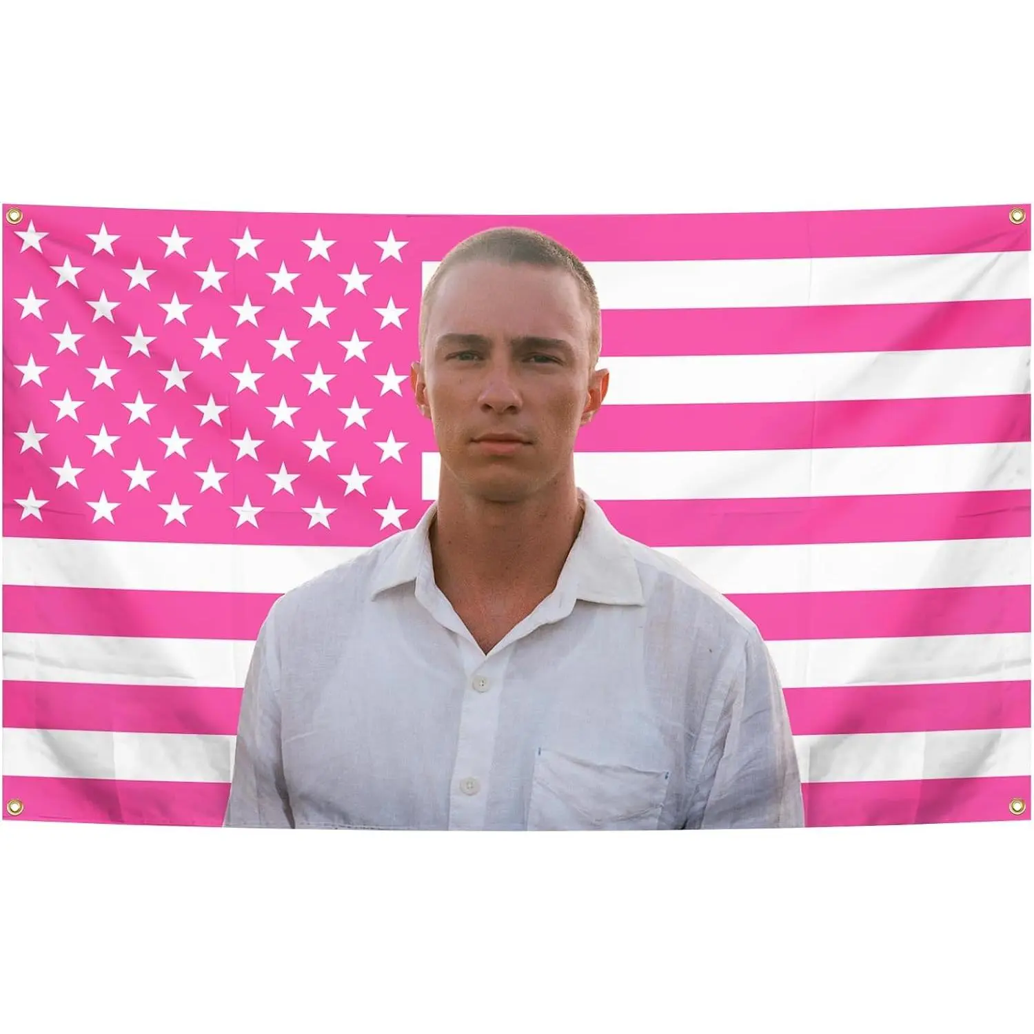 Cotton American Flag Tapestry Wall Hanging - Drew Starkey Rafe Cameron Themed Print, Light Cotton-Linen Home Decor Supplies for Indoor Bedroom Decoration, Tapestry Wall Mural