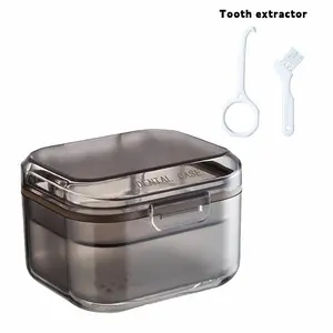 Three-Layer Orthodontic Case, Invisible Braces Retainer Storage Box, Drainable Layered Portable Denture Box, Dental Accessories Organizer