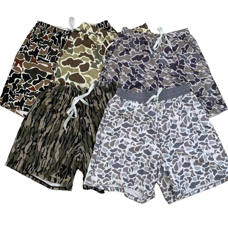 Adult men swim shorts beach wear swim wear summer camo bottom bathing shorts