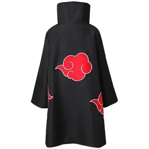 Anime Costume Akatsuki Cloak Uchiha Itachi Daily Cosplay Menswear Soft