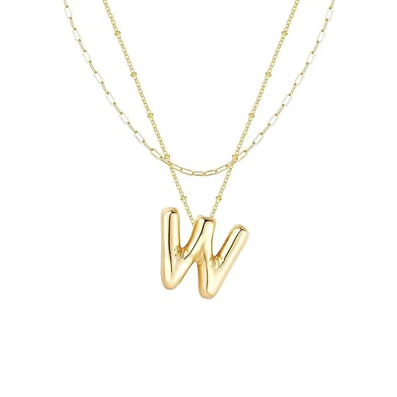 Paper clip double chain W