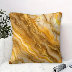 Marble Fluid Pattern Throw Pillow, Luxury Artistic Design, Soft Skin-friendly Versatile, Ideal for Modern Home Sofa Bedroom Decor (With Pillow Insert)