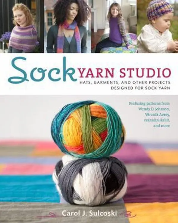 USED Book - Sock Yarn Studio: Hats, Garments, and Other Projects Designed for Sock Yarn by Carol J. Sulcoski (Paperback) - english