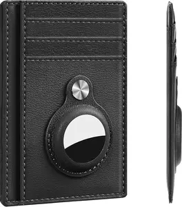 Slim Minimalist Front Pocket Air Tag Wallet, RFID Blocking Card Holder Wallet with Airtag Holder