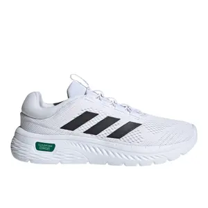 adidas Mens Cloudfoam Comfy Lace Up Sneakers Shoes Casual - White