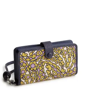 Vera Bradley Women's Oxford Canvas Phone Wristlet Tiny Garden