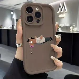 A BoJack Horseman Funny Lying Pattern Phone Case, TPU Shockproof Full Protection Case, Suitable for iPhone 17/16/15/14/13/12/11 PRO MAX PLUS AIR E XS and PROMAX MINI, Ideal Gift for Friends and Family, T942