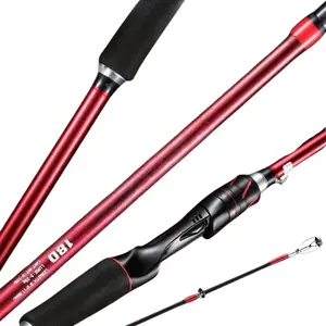 Red Fishing Rod - Carbon Fiber Material - 180cm/70.86inch - Ceramic Inner Guides - Suitable for Both Fresh and Salt Water - The Perfect Gift for Outdoor Fishing Enthusiasts.