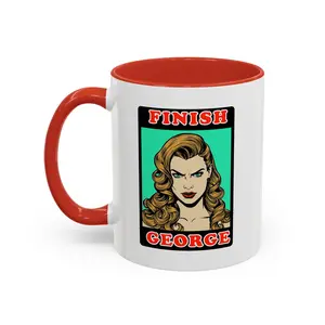 Finish George - Coffee Mug (11, 15oz) Cinema Siblings - Stranger Things - Shutter Island Will - Fan Theory