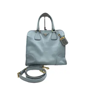 Pre-owned PRADA France Shoulder Bags Galleria Medium blue Saffiano Leather Classic Handbag Killer Tote Bag hz62464