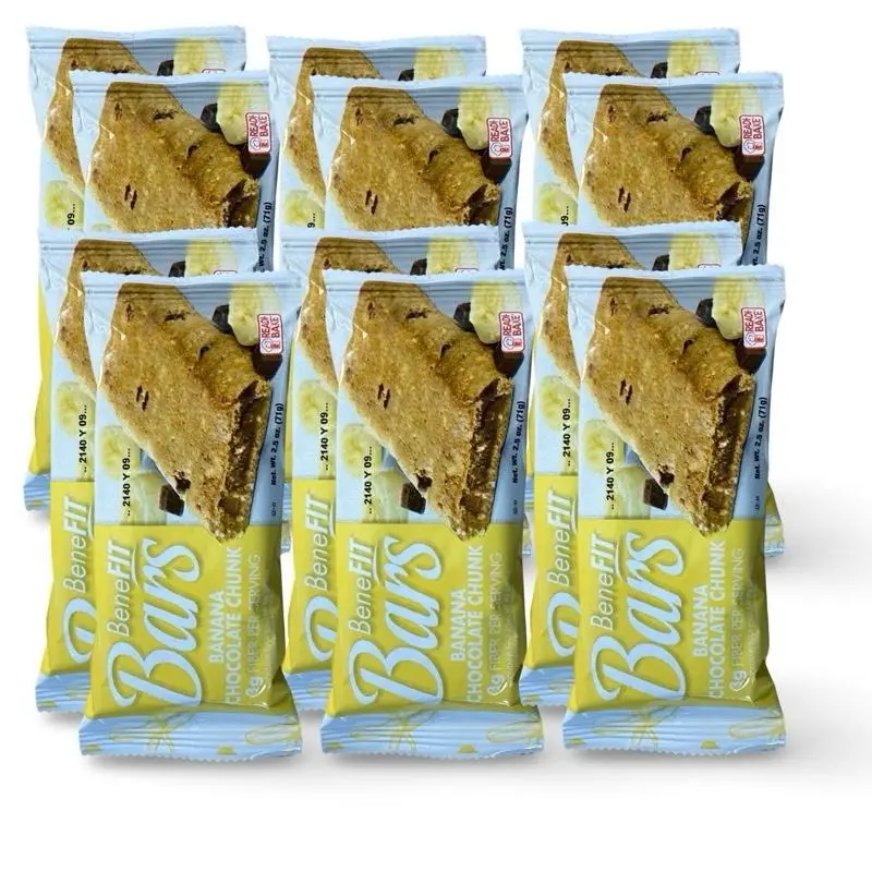 Banana Chocolate Chunk BeneFit Bars by Readi-Bake 2.5 Oz, 12 Pack