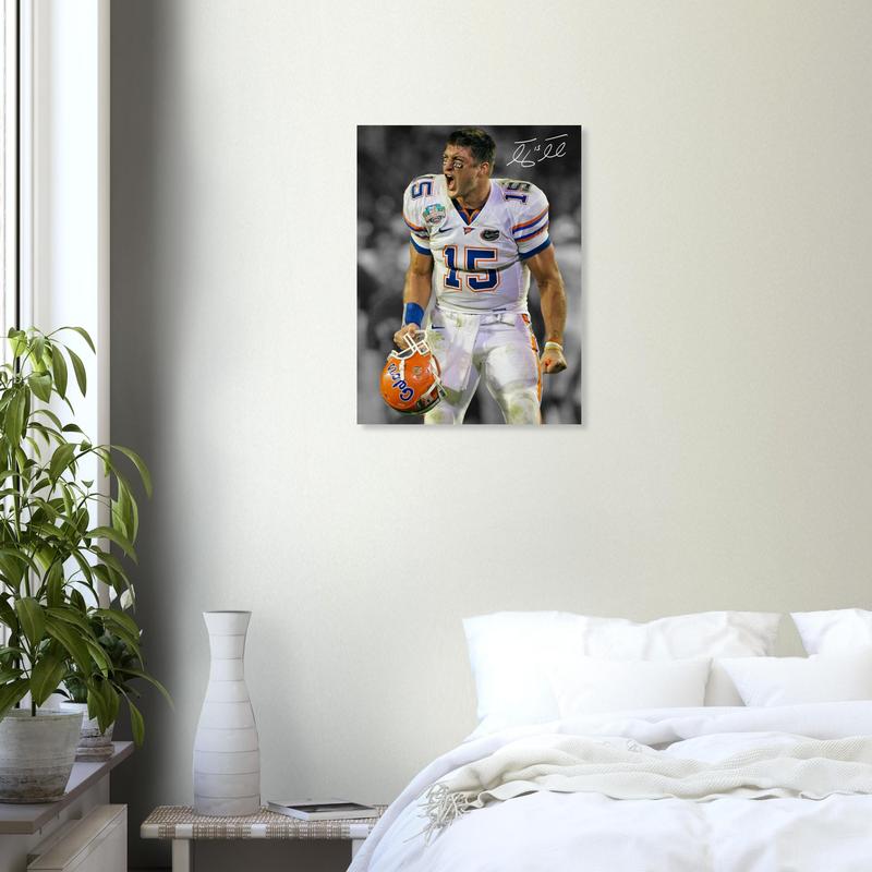 Tim Tebow Florida Gators Poster, Heisman Winner Wall Art