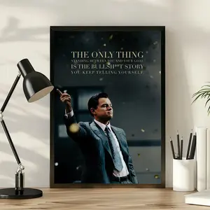 The Wolf of Wall Street Poster,  Jordan Belfort, Film Poster, Wall Art, Gifts for him, TV Show, Cinema, Movie, Films
