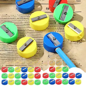 200 Pcs Pencil Sharpener,Mini Round Manual Pencil Sharpener,Reliable and Sturdy Easy To Carry Widely Used Suitable for Adults Office School Supplies,Hand Tools Kits