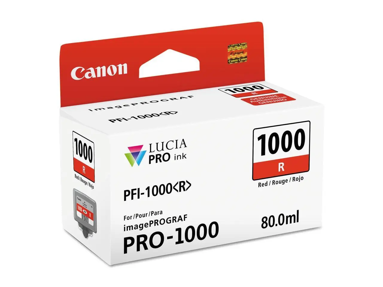 Canon PFI-1000 R LUCIA PRO Red Ink Tank (80ml)