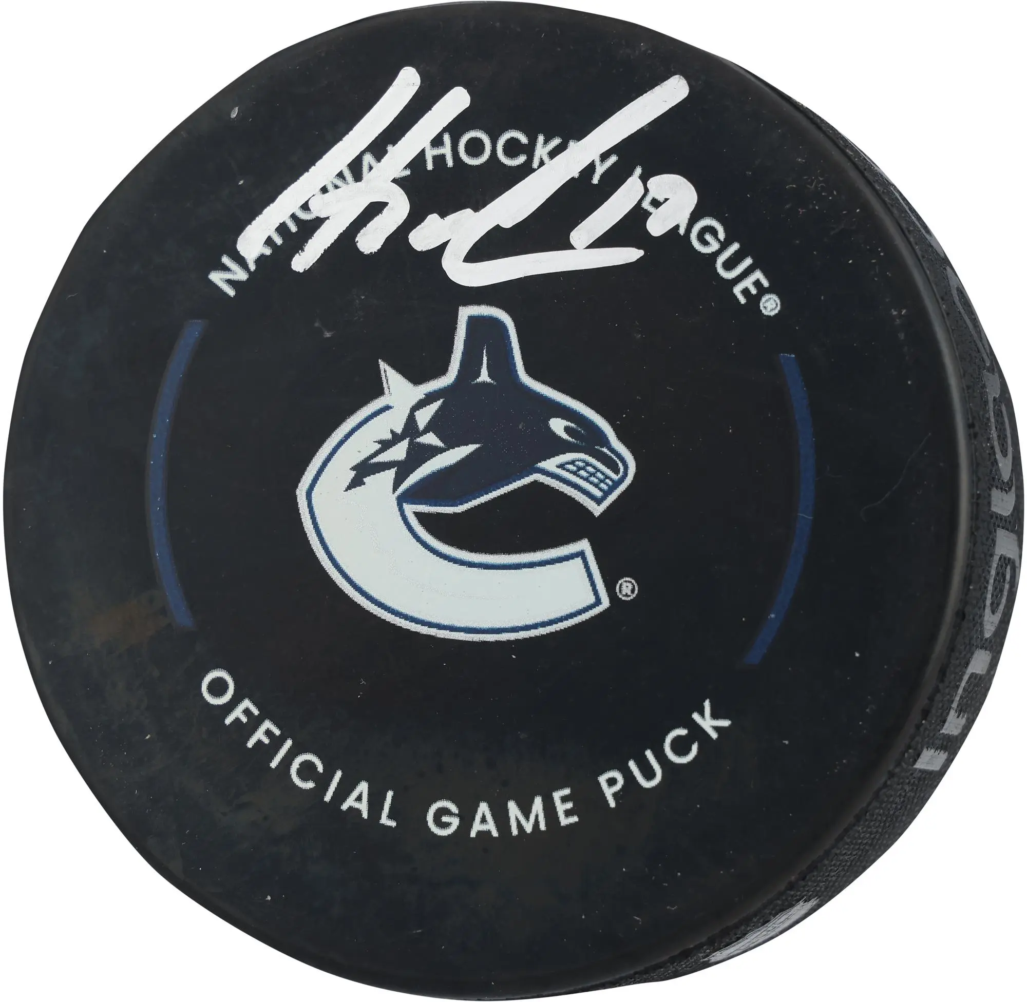 Filip Hronek Vancouver Canucks Autographed Official Game Puck - Fanatics Authentic Certified