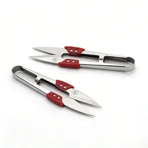 U-Type Spring Small Scissors Set, Sharp Stainless Steel Sewing Scissors, Ideal for Fabric Cutting, DIY Crafts, Thread Trimming, Home Office Use
