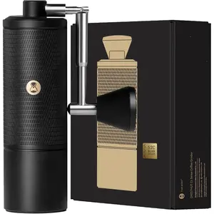C5 ESP Pro Manual Coffee  with S2C-042-III Conical Burr, 0.015mm Precision Adjustment, -Metal Portable Hand Coffee Mill for Espresso/ Press/Pour Over - Black
