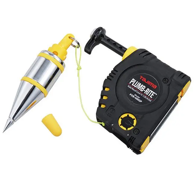 Tajima Tool Plumb-Rite 400GP Quick-Stabilizing Bob with Hammer Plate, 400 g/14 oz. PZB-400GP