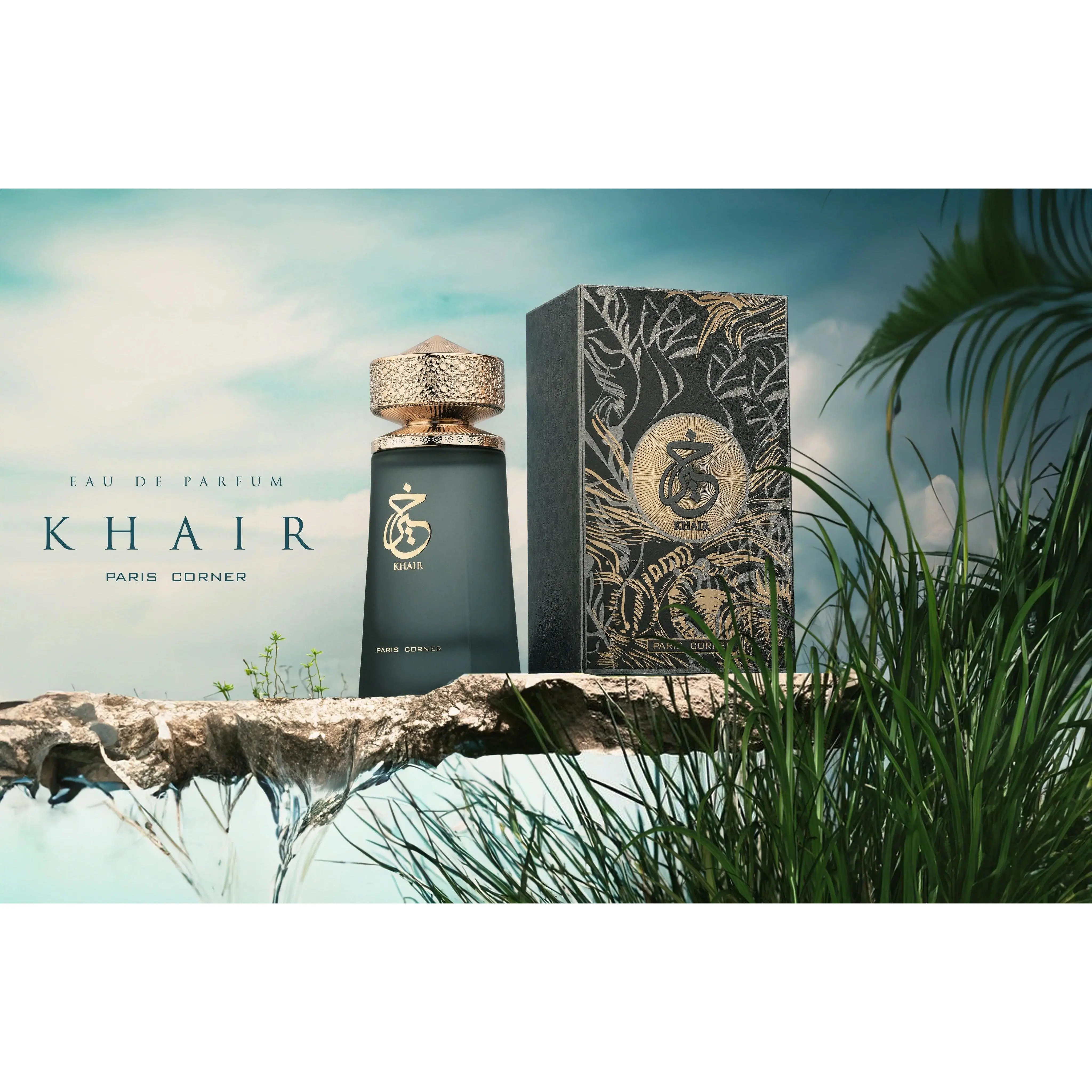 Paris Corner Khair Unisex Eau de Parfum (EDP) - 100ML (3.4oz), Citrus Fruit-Based Fragrance for Daily Wear, Citrus Unisex Fragrance, Fruit-Based Unisex Fragrance