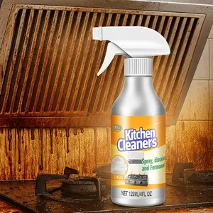 Portable Lemon-Scent Kitchen Degreaser • 120 ml Compact Foam Spray • Gentle on Skin, Yet Cuts Tough Grease on Stove, Oven, Sink & Hood