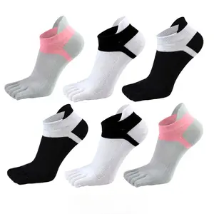 6 Pairs Cotton Toe Socks Five Finger Socks No Show Crew Athletic Running Socks of Women's clothing - Home Improvement.