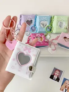 Mini Keychain Photo Album Holder, Holds Up to 32 Photos, Perfect Gift for Friends & Sisters, Ideal for Daily Use & Storage Solutions