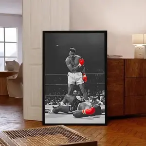 Muhammad Ali Boxing Poster, Vintage Sports Wall Art, Iconic Motivational Home Decor Print, Gift for Athletes or Boxing Enthusiasts [UNFRAMED]