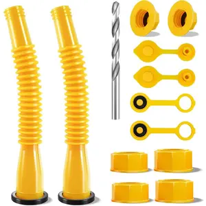 Gas Can Spout Replacement, Gas Can Nozzle, Easier To Use, for Most 1/2/5/10 Gal Oil Cans, with Gas Tank Vent Caps, Christmas Gift for Men
