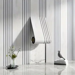 Vinyl Self-Adhesive 3D Grid Roll, 15.74"x118.11", Thick Durable Material, Natural Texture, Easy Installation, Ideal for Walls Ceiling Curves
