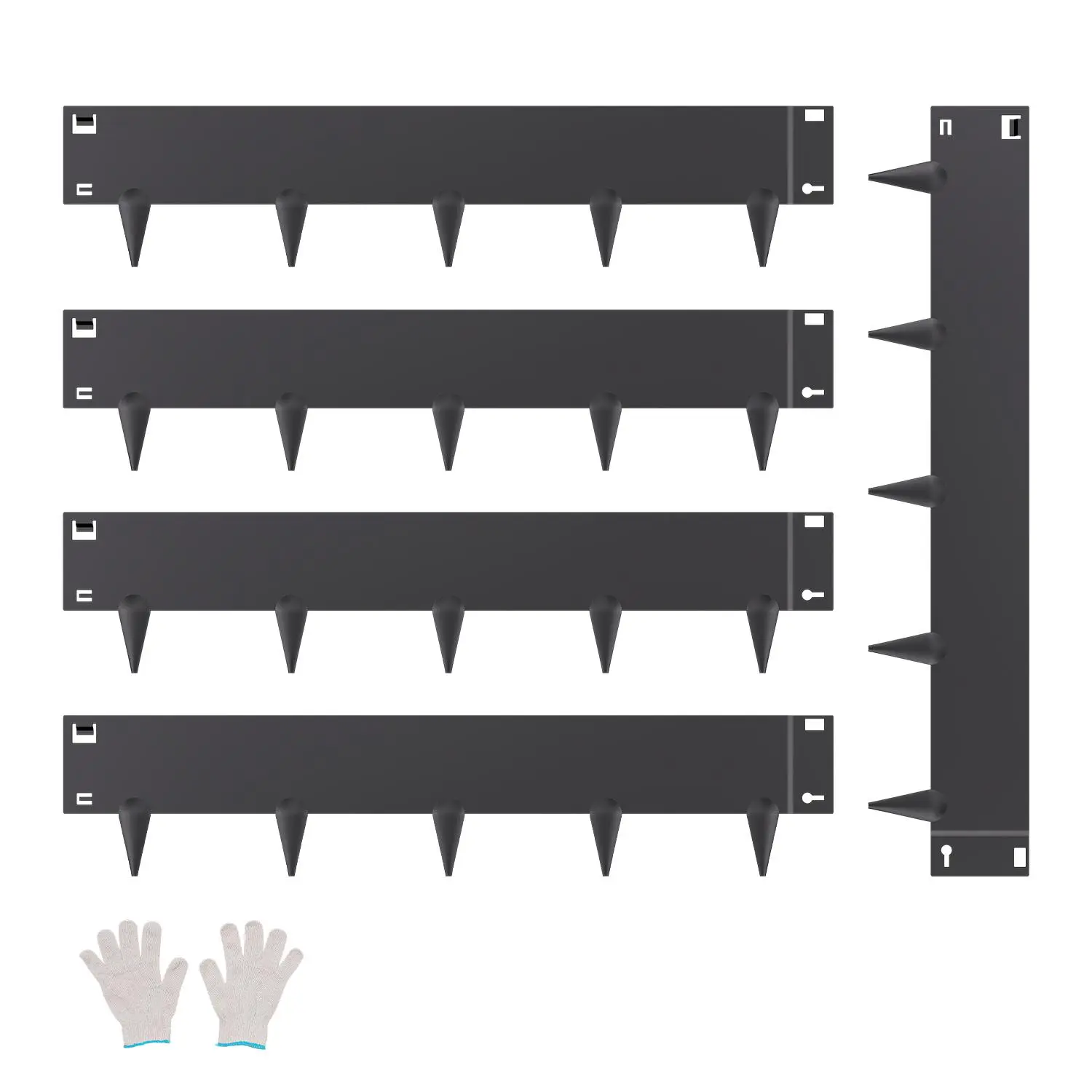 Black 5PCS 39x5 inch