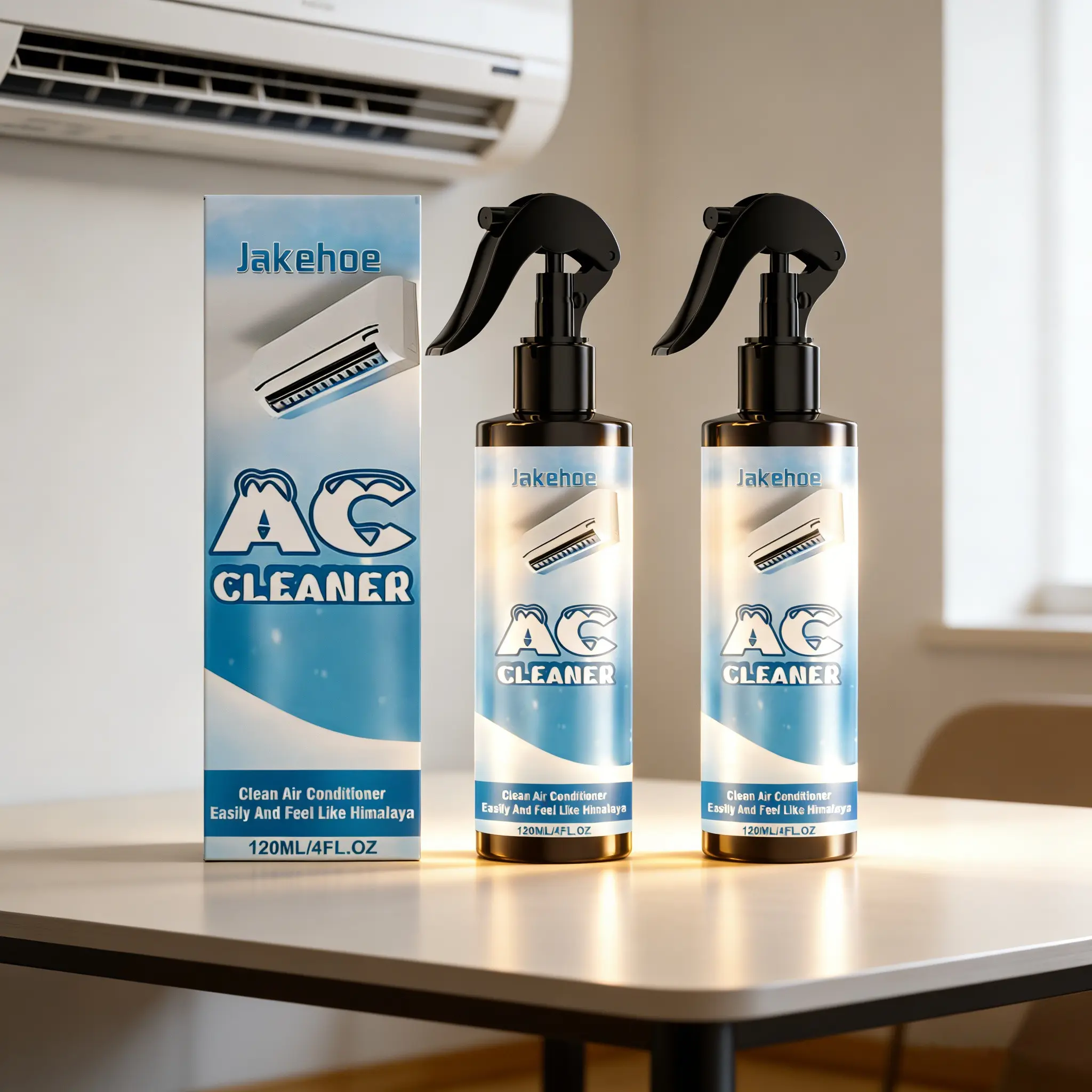 2-Piece Air Conditioner Cleaner (120ml*2), Gently Cleans Dust, Removes ...