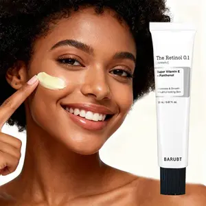 Gentle 0.1% Retinol Cream with Super Vitamin E and Panthenol, Firming Nighttime Skincare for Beginners, Glass Skin Pm Routine