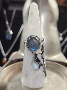 Labradorite Silver Ring 7