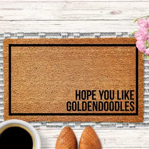 Hope You Like Goldendoodles Doormat, Goldendoodle Doormat, Goldendoodle Decor, Goldendoodle Gifts, Housewarming Gift, Birthday Gift, Dog Mat