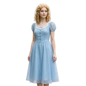 Alice in Wonderland Classic Alice Dress, Halloween Party Role Playing Costume, Ladies Cosplay Fancy Dress