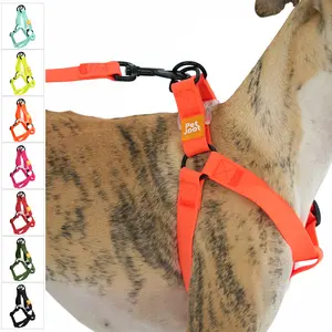 PetJoot AllWeather Waterproof Dog Harness - Orange Honeycomb Design, Adjustable, Quick Release Buckle, EcoFriendly, Weatherproof front hook christmas dog