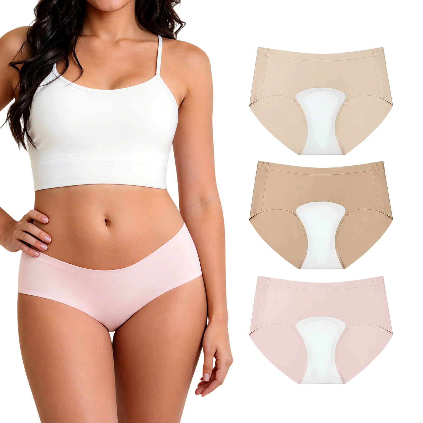 Black Camel Toe Concealer Panty - Seamless Underwear for Women, Private Area Concealer, Breathable Fabric