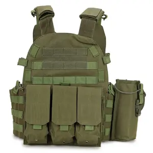 Quick Release Tactical Vest with 5 Pouches for Airsoft Paintball Hunting MOLLE System Gear Upgrade