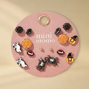 Halloween Stud Earrings Set Spooky Costume Trick or Treat