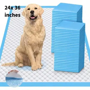 Upgraded 2XL 24x36 Thicken 6 Layers Dog Pee Pads Ultra Absorbent Pee Pads Absorb Up To 12 Cups Leak-Proof Quick Dry Puppy Pads For Puppy Surgery Older Cats Rabbits 20 Counts