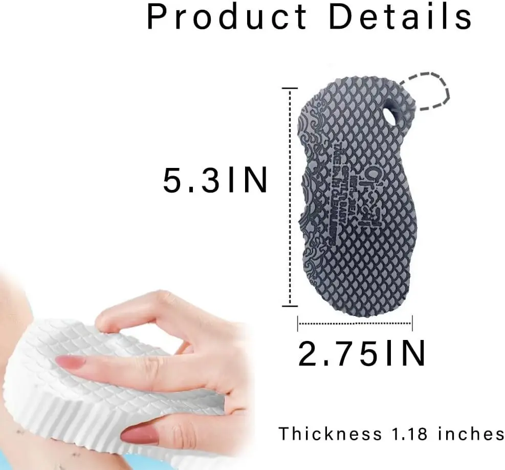 5PCS Magic Exfoliating Bath Sponge 3D Super Soft, Radiant Skin Sponge for Bathing, Bath Sponges No Rinse for Shower Women, Bathroom Sponges for Cleaning, Remover Dead Skin for Adults(