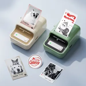 NIIMBOT B21Pro Grayscale Photo Printer 2-inch Grayscale Photo Printer, suitable for grayscale photos, journaling/scrapbooking. Includes one roll of white label sticker. Operated via mobile app