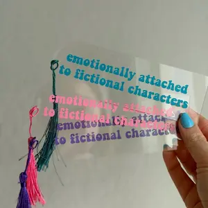 Emotionally Attached to Fictional Characters Bookmark | Custom Acrylic Bookmark | Booktok | Gifts for Book Lover | 2024 Reading Challenge