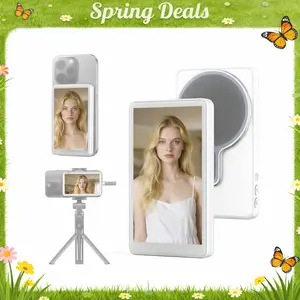 [Spring Deals] Tukio Magnetic Phone Vlog Selfie Monitor Screen Display for iOS & Android Compatible with iPhone & Android for High-Quality Selfie Videos Live Streaming & Content Creation