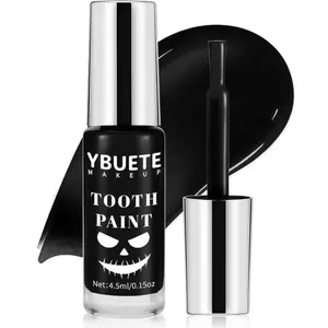 Professional Halloween Black Tooth Paint, Temporary Black Tooth Paint，Decayed Rotten Cruddy Missing Teeth Makeup, Perfect for Cosplay, Halloween Makeup, Theater, Costume Party