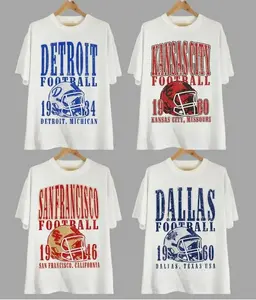 Vintage All Teams Football Unisex T-shirt, Gildan 5000 Unisex Crewneck Sport Classic T-Shirt All Teams Football, Football Fan Gift, Y2k, Back to School, Casual