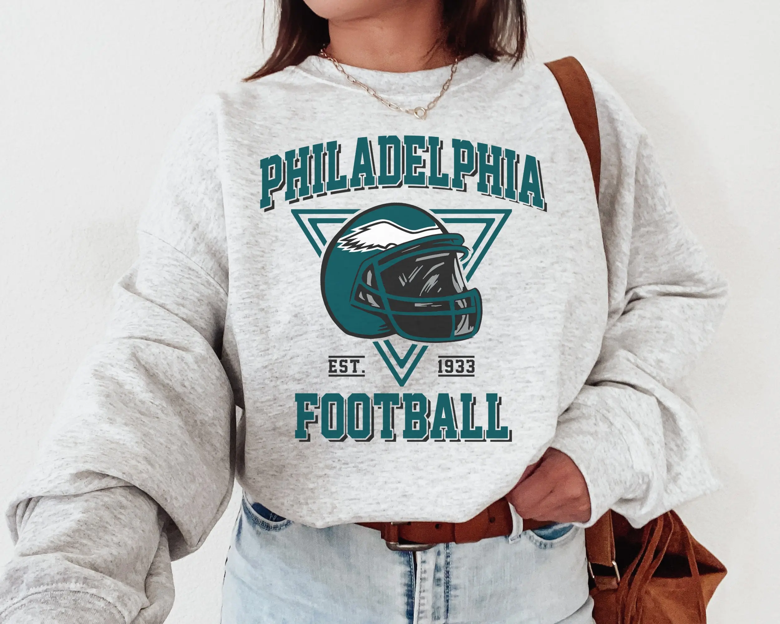 Eagle Sweatshirt Vintage Philadelphia Eagle Crewneck Sweatshirt \ T-Shirt