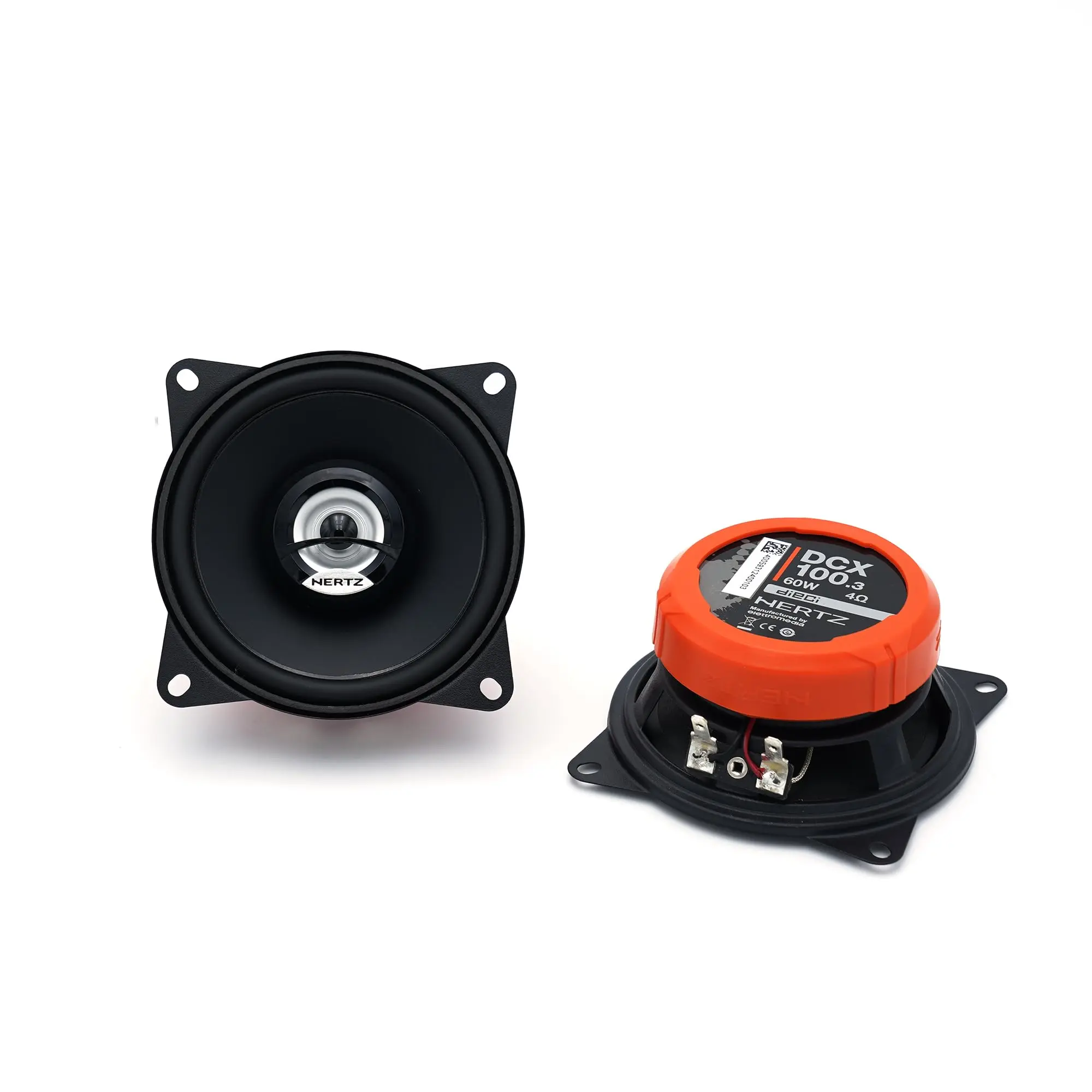 Hertz Dieci DCX 100.3 4" 2-Way Coaxial Speakers, 30W RMS, 4Ω, Pair