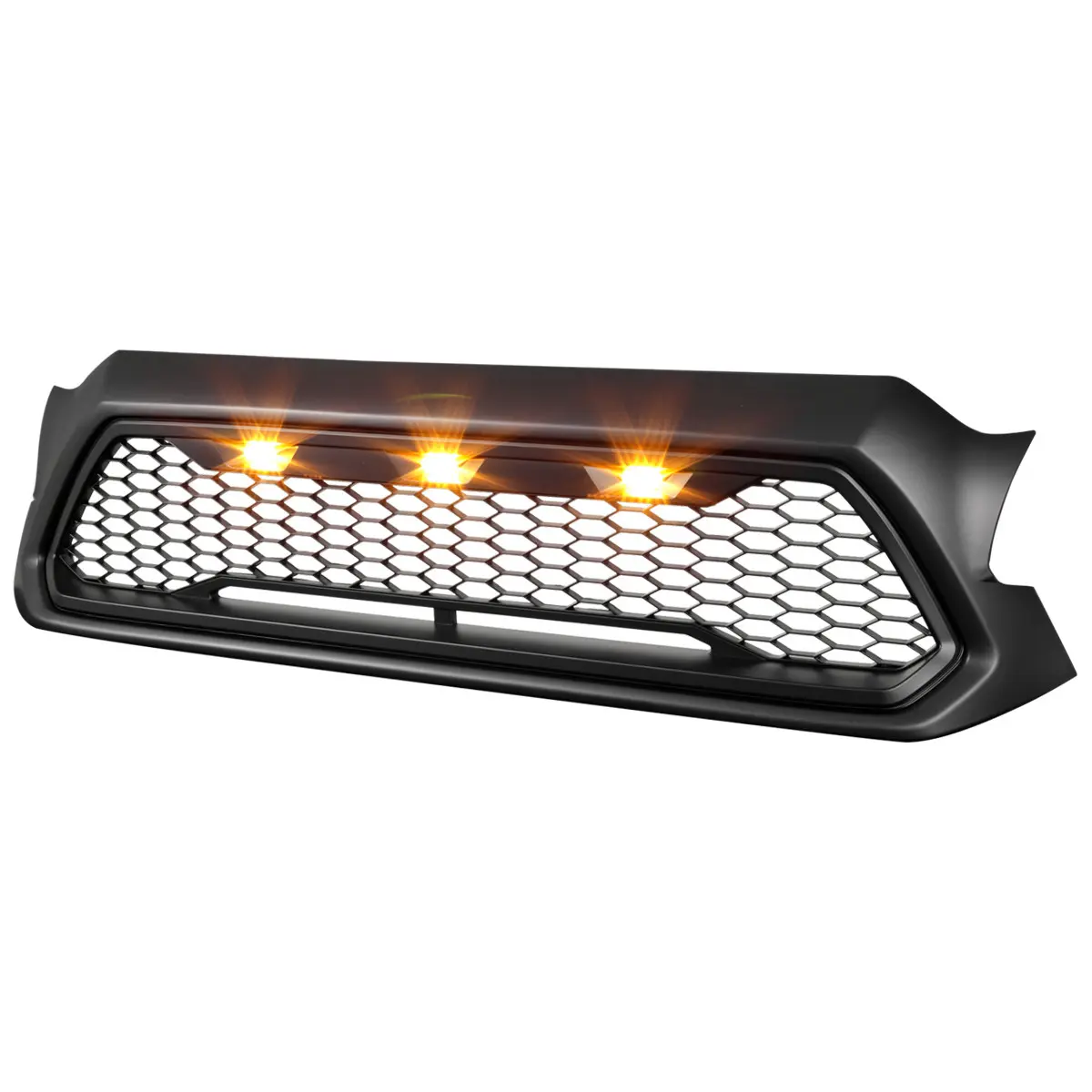 2012-2015 Toyota Tacoma Matte Black Mesh Replacement Grille w/ LED Lights 2012-2015 Toyota Tacoma Matte Black Mesh Replacement Grille w/ LED Lights